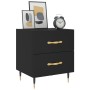 Nachttisch aus schwarzem Ingenieurholz 40x35x47,5 cm. von , Nachttische - Ref: Foro24-827262, Preis: 55,45 €, Rabatt: %