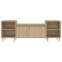 Mueble para TV madera contrachapada roble Sonoma 160x35x55 cm de , Muebles TV - Ref: Foro24-821191, Precio: 94,11 €, Descuent...