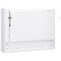 White MDF bathroom cabinet with mirror 80x15x60 cm by vidaXL, bathroom vanities - Ref: Foro24-323604, Price: 137,95 €, Discou...