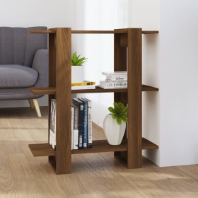 Estantería/divisor de espacios roble marrón 80x30x87 cm de , Librerías y estanterías - Ref: Foro24-813580, Precio: 48,90 €, D...