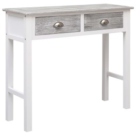 Graue Holzkonsole 90x30x77 cm von , Seitentische - Ref: Foro24-284143, Preis: 137,44 €, Rabatt: %