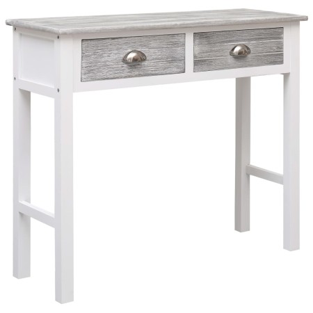 Gray wooden console table 90x30x77 cm by , Side tables - Ref: Foro24-284143, Price: 137,44 €, Discount: %
