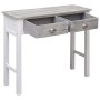 Graue Holzkonsole 90x30x77 cm von , Seitentische - Ref: Foro24-284143, Preis: 137,44 €, Rabatt: %