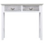 Mesa consola de madera gris 90x30x77 cm de , Mesas auxiliares - Ref: Foro24-284143, Precio: 137,34 €, Descuento: %