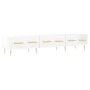 Mueble de TV madera de ingeniería blanco brillo 150x36x30 cm de , Muebles TV - Ref: Foro24-829142, Precio: 104,91 €