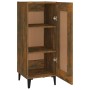 Engineered wood smoked oak sideboard 34.5x34x90 cm by , Sideboards - Ref: Foro24-817435, Price: 53,88 €, Discount: %