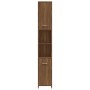 Badezimmerschrank aus braunem Eichenfurnierholz 30x30x183,5cm. von , Badezimmermöbel - Ref: Foro24-815521, Preis: 85,80 €, Ra...