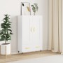 Hoher Schrank aus weißem Ingenieurholz 69,5x31x115 cm von , Sideboards - Ref: Foro24-830300, Preis: 86,89 €, Rabatt: %
