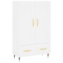 Hoher Schrank aus weißem Ingenieurholz 69,5x31x115 cm von , Sideboards - Ref: Foro24-830300, Preis: 86,89 €, Rabatt: %