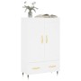 Hoher Schrank aus weißem Ingenieurholz 69,5x31x115 cm von , Sideboards - Ref: Foro24-830300, Preis: 86,89 €, Rabatt: %
