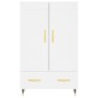Hoher Schrank aus weißem Ingenieurholz 69,5x31x115 cm von , Sideboards - Ref: Foro24-830300, Preis: 86,89 €, Rabatt: %