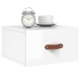 Wall-mounted glossy white bedside table 35x35x20 cm by , Lockers and storage cabinets - Ref: Foro24-829776, Price: 35,76 €, D...