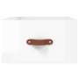 Wall-mounted glossy white bedside table 35x35x20 cm by , Lockers and storage cabinets - Ref: Foro24-829776, Price: 35,76 €, D...