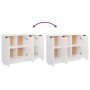 Hochglanz-Weißer Sperrholz-Sideboard 90,5x30x70 cm von , Sideboards - Ref: Foro24-811193, Preis: 128,80 €, Rabatt: %