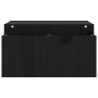 Solid black pine wood monitor stand 70x27.5x15 cm by , Computer bases and risers - Ref: Foro24-813968, Price: 36,75 €, Discou...