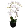 Artificial orchid plant with white pot 65 cm. by , artificial flora - Ref: Foro24-244423, Price: 38,89 €, Discount: %