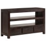 Mueble para TV madera maciza acacia marrón oscuro 90x30x55 cm de , Muebles TV - Ref: Foro24-246102, Precio: 186,04 €, Descuen...