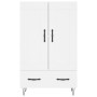 Hoher Schrank aus weißem Ingenieurholz 69,5x31x115 cm von , Sideboards - Ref: Foro24-830316, Preis: 96,68 €, Rabatt: %