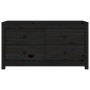 Solid black pine wood auxiliary cabinet 100x40x54 cm by , Sideboards - Ref: Foro24-821778, Price: 177,97 €, Discount: %