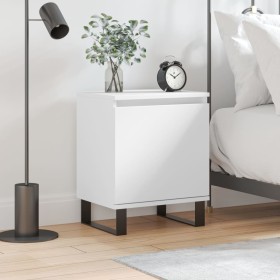 Mesita de noche madera de ingeniería blancp 40x30x50 cm de , Mesitas de noche - Ref: Foro24-826844, Precio: 41,59 €, Descuent...