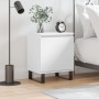 Engineered wood white bedside table 40x30x50 cm by , Nightstands - Ref: Foro24-826844, Price: 41,59 €, Discount: %