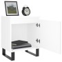 Engineered wood white bedside table 40x30x50 cm by , Nightstands - Ref: Foro24-826844, Price: 41,59 €, Discount: %