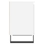 Engineered wood white bedside table 40x30x50 cm by , Nightstands - Ref: Foro24-826844, Price: 41,59 €, Discount: %