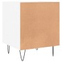Bedside tables 2 units engineered wood glossy white 40x40x50 cm by , Nightstands - Ref: Foro24-827553, Price: 50,17 €, Discou...