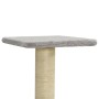 Kratzbaum für Katzen mit hellgrauen Sisalstangen 118,5 cm von , Katzenmöbel - Ref: Foro24-171428, Preis: 53,81 €, Rabatt: %