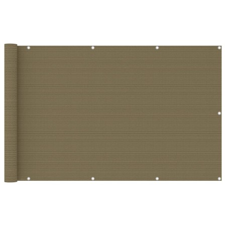 Toldo para balcón HDPE gris taupe 120x400 cm de , Sombrillas - Ref: Foro24-310965, Precio: 24,55 €, Descuento: %