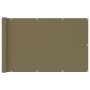 Toldo para balcón HDPE gris taupe 120x400 cm de , Sombrillas - Ref: Foro24-310965, Precio: 24,55 €, Descuento: %