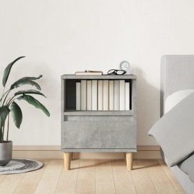 Gray concrete bedside table 40x35x50 cm by , Nightstands - Ref: Foro24-821802, Price: 42,42 €, Discount: %