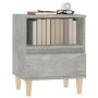 Betonfarbener Nachttisch 40x35x50 cm von , Nachttische - Ref: Foro24-821802, Preis: 42,42 €, Rabatt: %