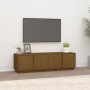 Massives TV-Möbel aus Pinienholz in Honigbraun, 140x40x40 cm. von , TV-Möbel - Ref: Foro24-814462, Preis: 96,79 €, Rabatt: %