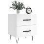Nachttisch 2 Stück aus weißem Glanz-Engineered-Holz, 40x35x47,5 cm. von , Nachttische - Ref: Foro24-827297, Preis: 60,15 €, R...