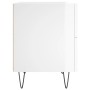 Bedside table 2 units engineered wood glossy white 40x35x47.5cm by , Nightstands - Ref: Foro24-827297, Price: 60,15 €, Discou...