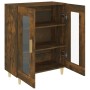 Rauchiger Eichenfurnier-Holzschrank 69,5x34x90 cm von , Sideboards - Ref: Foro24-817333, Preis: 82,56 €, Rabatt: %