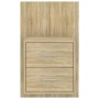 Wall-mounted bedside table in Sonoma oak by , Nightstands - Ref: Foro24-810995, Price: 55,24 €, Discount: %