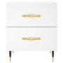 Engineered wood white bedside table 40x35x47.5 cm by , Nightstands - Ref: Foro24-827260, Price: 55,01 €, Discount: %