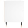 Engineered wood white bedside table 40x35x47.5 cm by , Nightstands - Ref: Foro24-827260, Price: 55,01 €, Discount: %