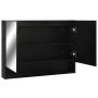 Armario de baño con espejo negro 80x15x60 cm de vidaXL, Tocadores de baño - Ref: Foro24-323605, Precio: 115,77 €, Descuento: %