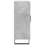 Aparador de madera de ingeniería gris hormigón 69,5x34x90 cm