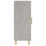 Graue Beton-Sperrholzvitrine 34,5x34x90 cm von , Sideboards - Ref: Foro24-812415, Preis: 57,60 €, Rabatt: %