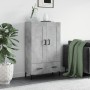 Hoher Schrank aus grauem Beton-Ingenieurholz 69,5x31x115 cm. von , Sideboards - Ref: Foro24-830328, Preis: 88,46 €, Rabatt: %