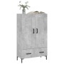 Hoher Schrank aus grauem Beton-Ingenieurholz 69,5x31x115 cm. von , Sideboards - Ref: Foro24-830328, Preis: 88,46 €, Rabatt: %