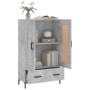 Hoher Schrank aus grauem Beton-Ingenieurholz 69,5x31x115 cm. von , Sideboards - Ref: Foro24-830328, Preis: 88,46 €, Rabatt: %