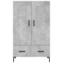 Hoher Schrank aus grauem Beton-Ingenieurholz 69,5x31x115 cm. von , Sideboards - Ref: Foro24-830328, Preis: 88,46 €, Rabatt: %