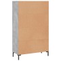 Hoher Schrank aus grauem Beton-Ingenieurholz 69,5x31x115 cm. von , Sideboards - Ref: Foro24-830328, Preis: 88,46 €, Rabatt: %