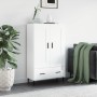 Hochglanz-Weißer Schrank aus Holzwerkstoff 69,5x31x115 cm von , Sideboards - Ref: Foro24-830342, Preis: 96,58 €, Rabatt: %