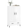Hochglanz-Weißer Schrank aus Holzwerkstoff 69,5x31x115 cm von , Sideboards - Ref: Foro24-830342, Preis: 96,58 €, Rabatt: %